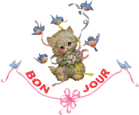 Gif animé bonjour